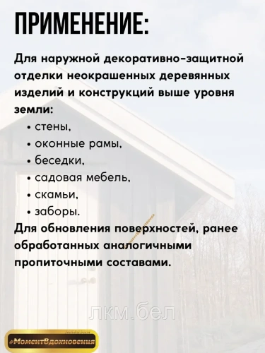 Декоративно защитный состав для дерева Profitex MAV 3л (бесцветный) фото 3