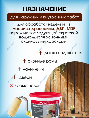 Грунтовка под акриловые краски BRAVA ACRYL 04 1л фото 2