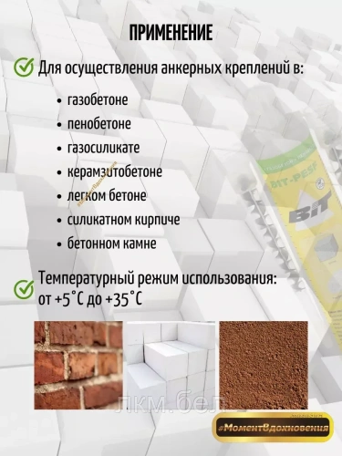 Химический анкер BIT-PESF 300мл фото 2